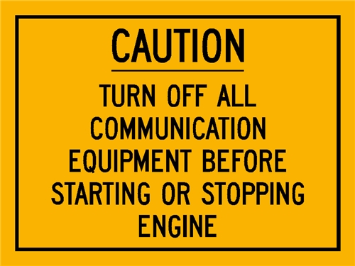 TURN OFF COM. EQUIP.