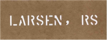 1/2 Inch Reusable Name Stencil - Up to 14 Characters