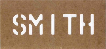 1.75 Inch Reusable Name Stencil - Up To 10 Characters