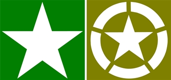 20" M SERIES OR INVASION STAR DECAL
